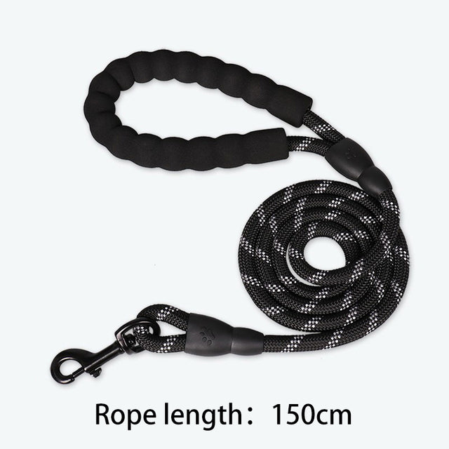 1.5M Reflective Dog Leash with Padded Handle